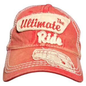 Volkswagon Bus VW Collection Hat Cap Womens Strapback the Ultimate Ride Orange